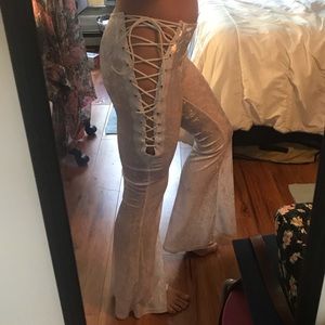 Iheartraves lace up pants